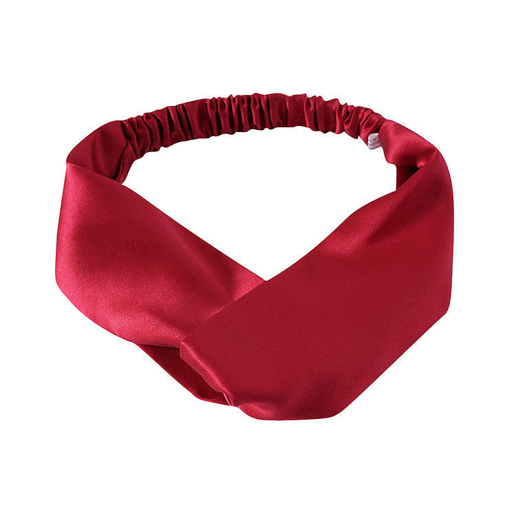 Silk Headband Embellished With  Silk Fabric