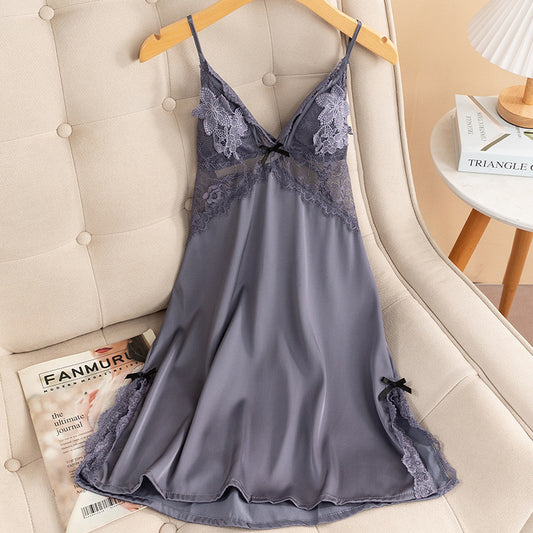 Women's Pajamas Summer Ice Silk Sling
