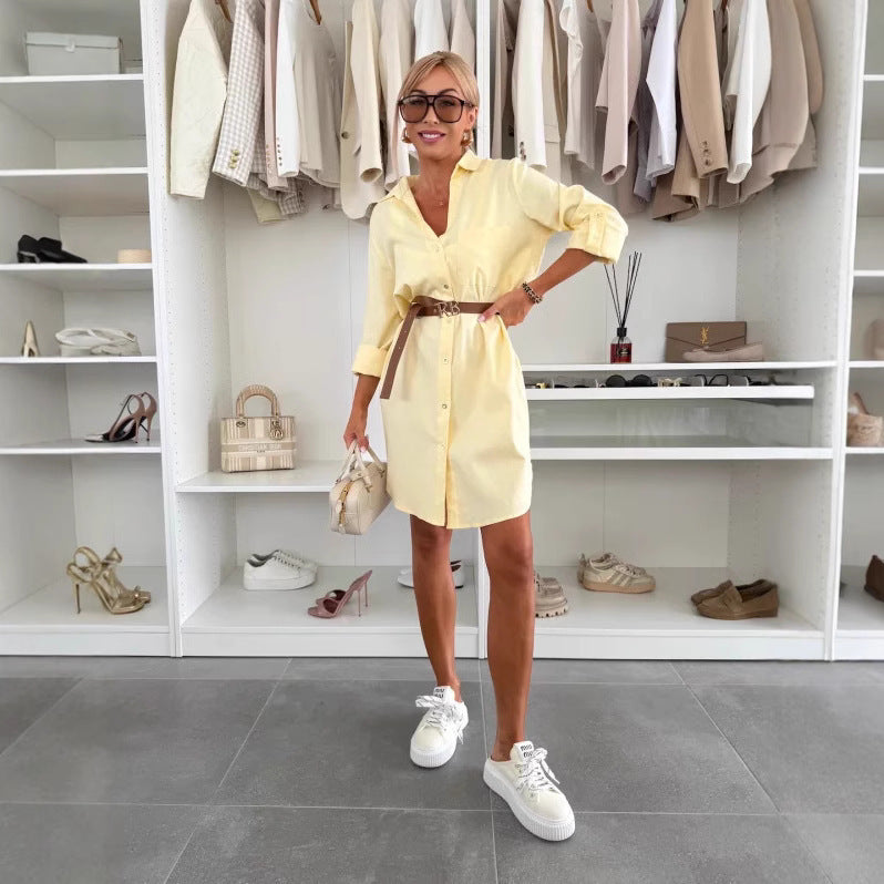 Belted Breeze Midi Dress