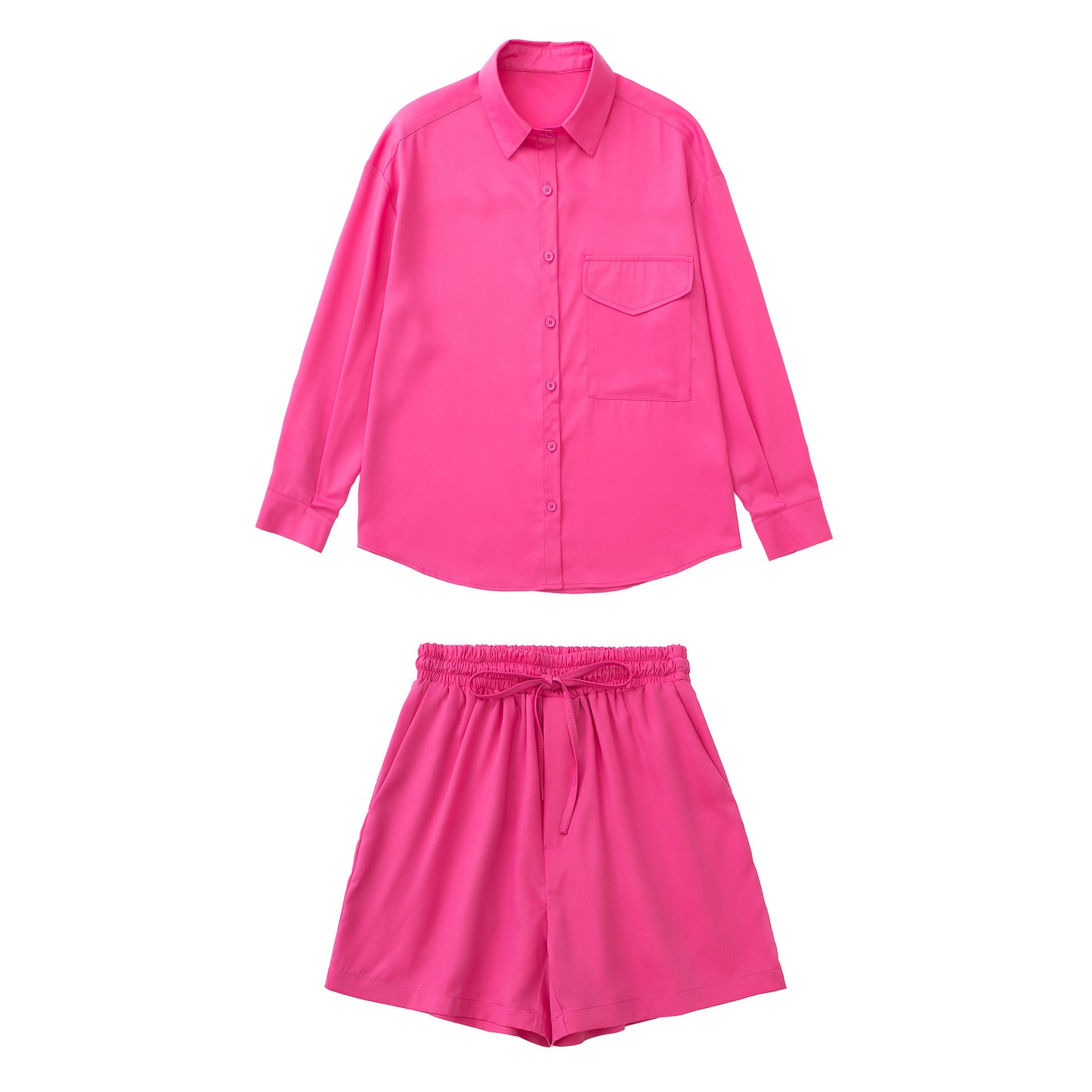 Summer New European And American Style Silk Satin Tops
