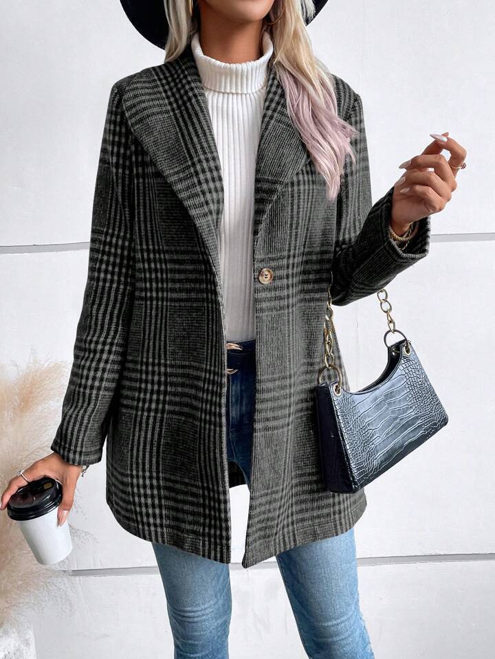 PlaidÉlan Wool Coat