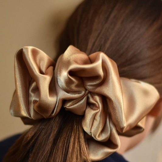Simple Artificial Silk Hair Band Elastic Smooth