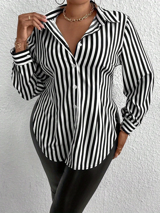 Linea Curve Striped Shirt