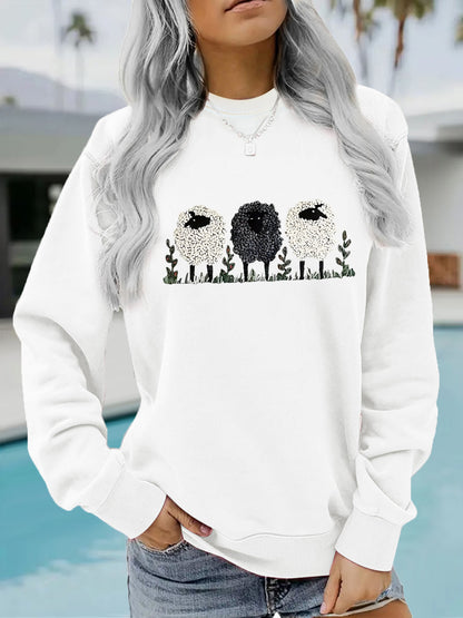 LuxeEase Printed Cashmere Pullover