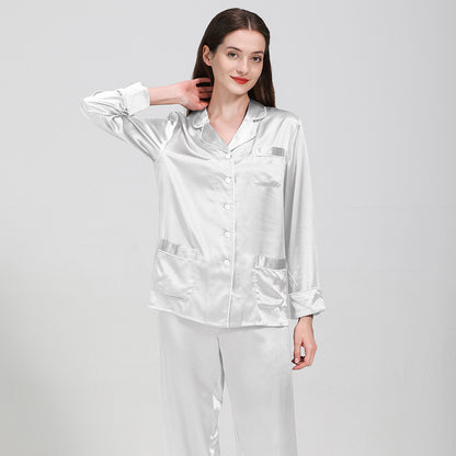Women's 19 Momi Long Silk Pajamas Two-piece Suit