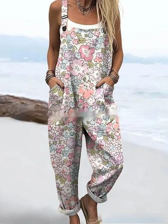 BlossomVerve™ Floral Jumpsuit