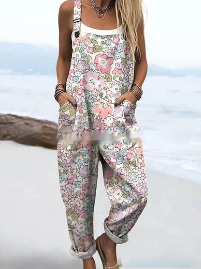 BlossomVerve™ Floral Jumpsuit