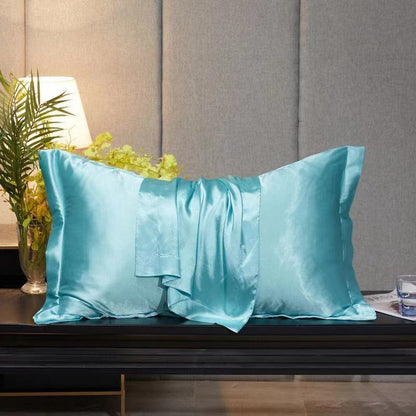Single Double Household Simple Ice Silk Pillowcase