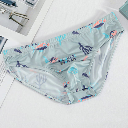 Men's Fashion Ice Silk Pattern Underwear