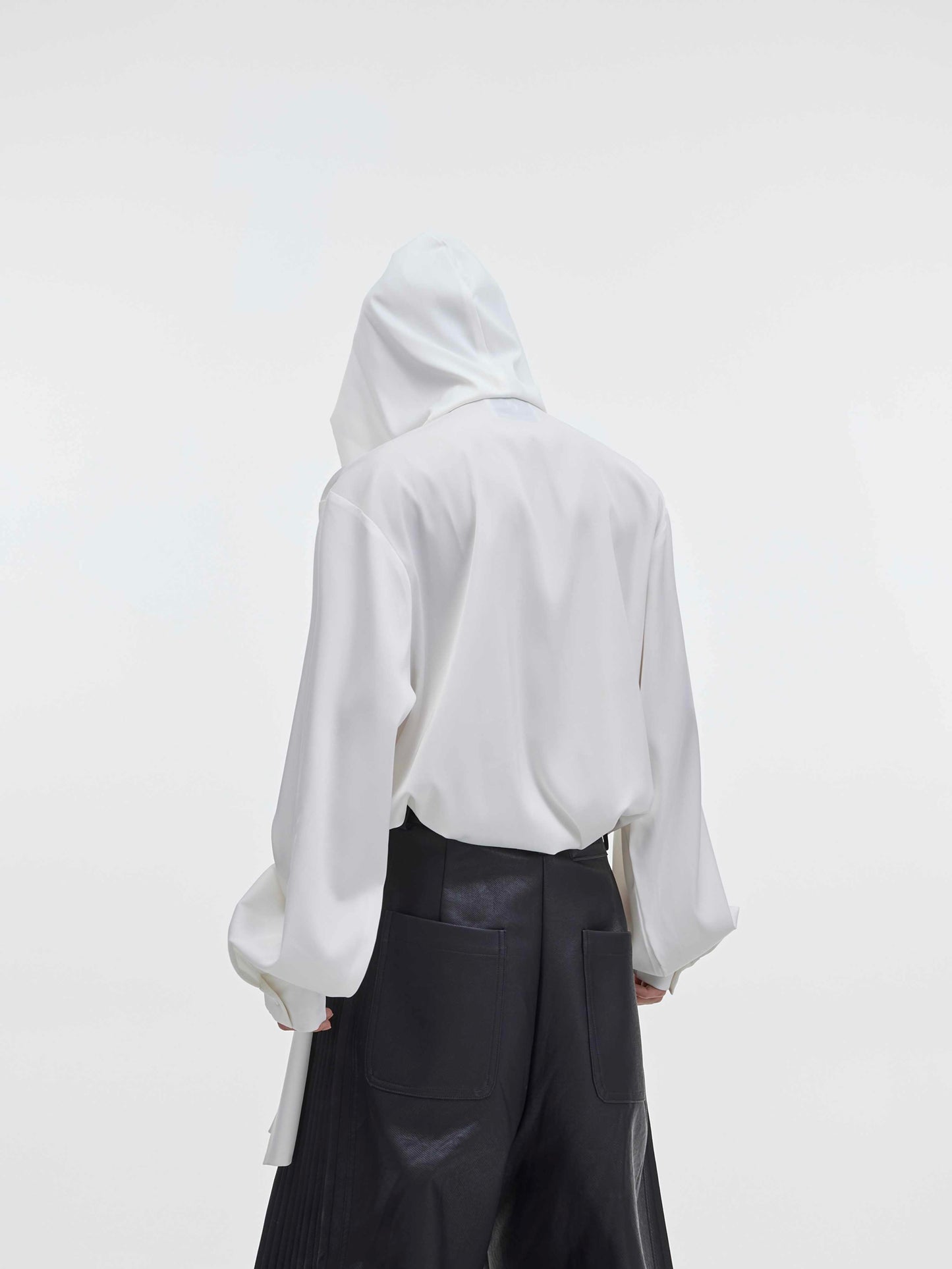 Pure Color Ice Silk Long Sleeve Design