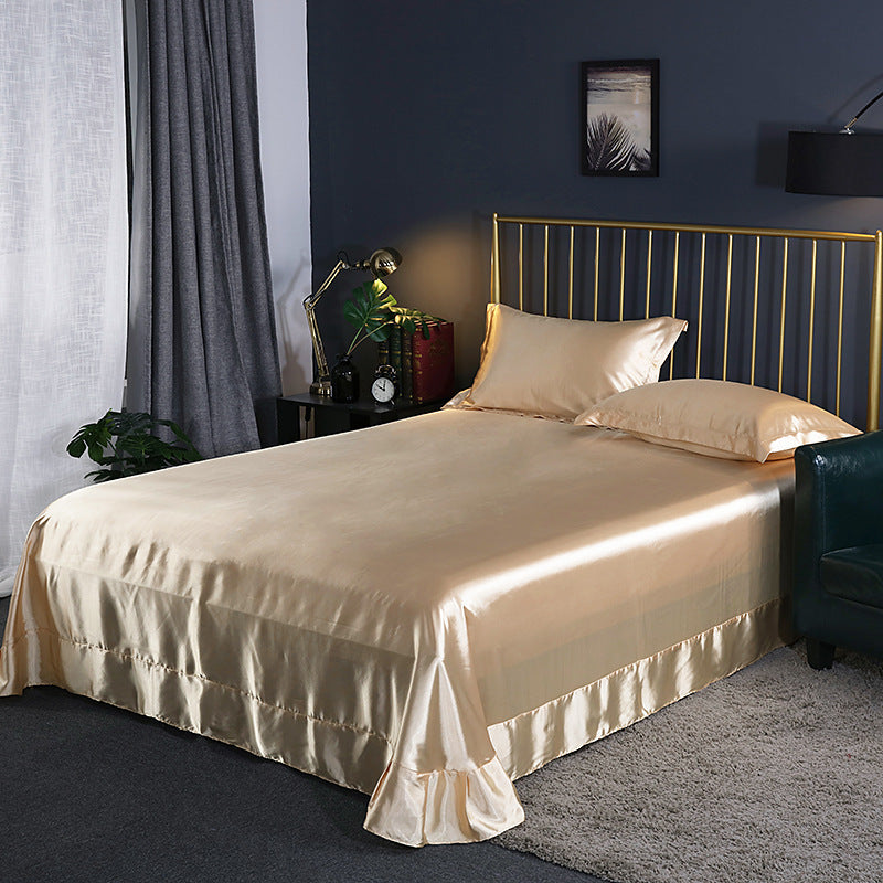 Household Double-sided Ice Silk Bed Sheet Bedding