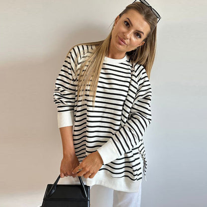 LineaLuxe™ StripeEase Sweater
