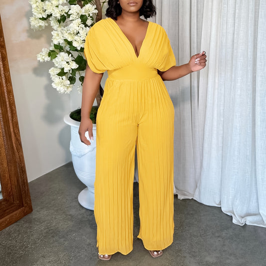 Veloura Essence Pleated Jumpsuit