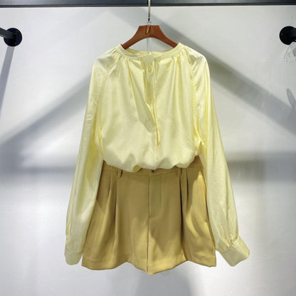 Spring And Summer Mulberry Silk Women's Silk Shirt