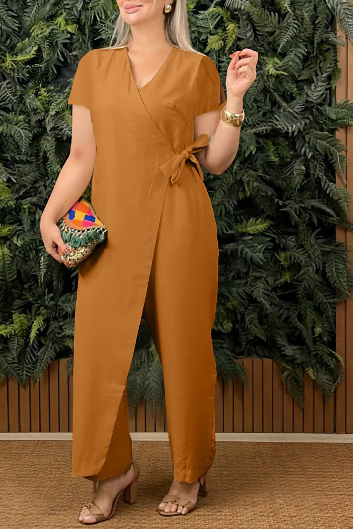 VestraFlow™ Cross-Strap Jumpsuit
