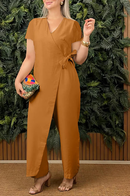 VestraFlow™ Cross-Strap Jumpsuit
