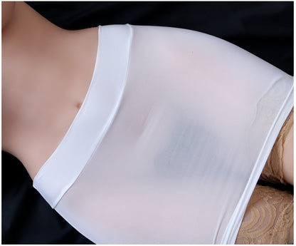Ultra-thin See-through Tight Skirt Ice Silk
