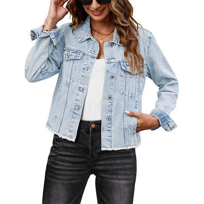 Eterna Embossed Denim Luxe Jacket