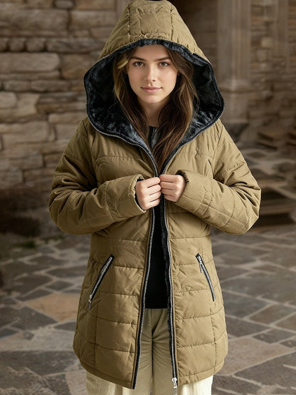 FleuraWarm Padded Hoodie Jacket