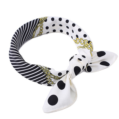 Ladies Scarf Wrapped And Satin Silk