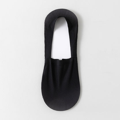 Ice Silk Boat Socks Men's Summer Thin