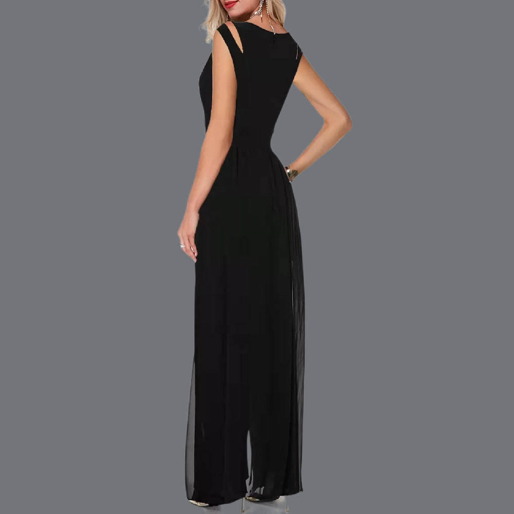 Women's Milk Silk Solid Color Jumpsuit