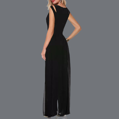 Women's Milk Silk Solid Color Jumpsuit
