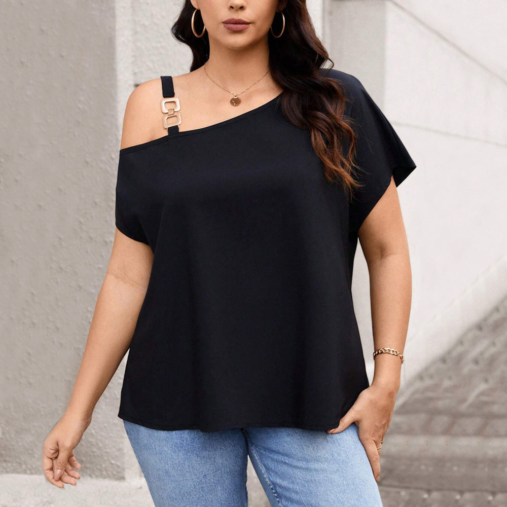 Sculpté One-Shoulder Button Top