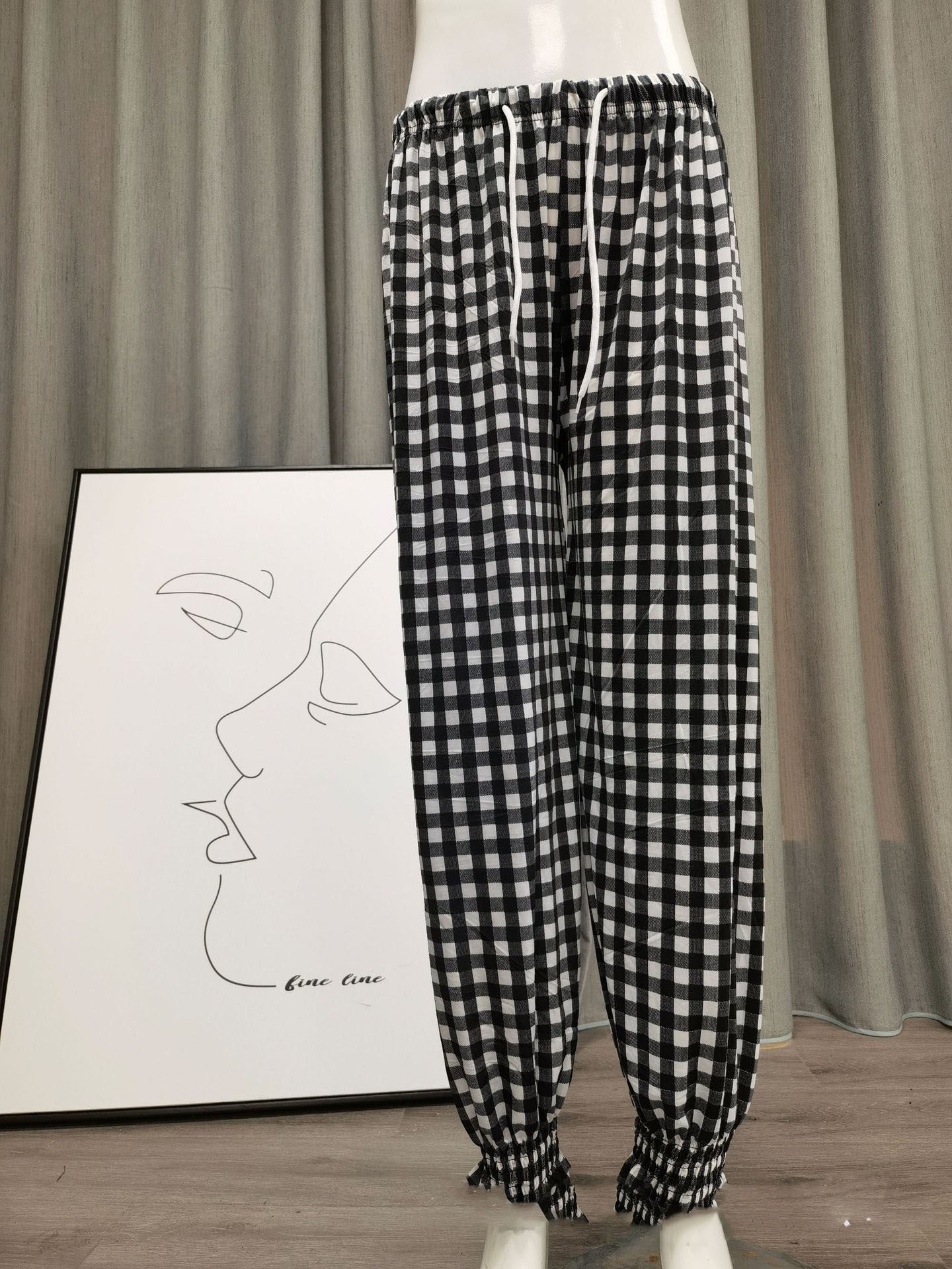 Icy Silk Loose Drawstring High Waist Bloomers
