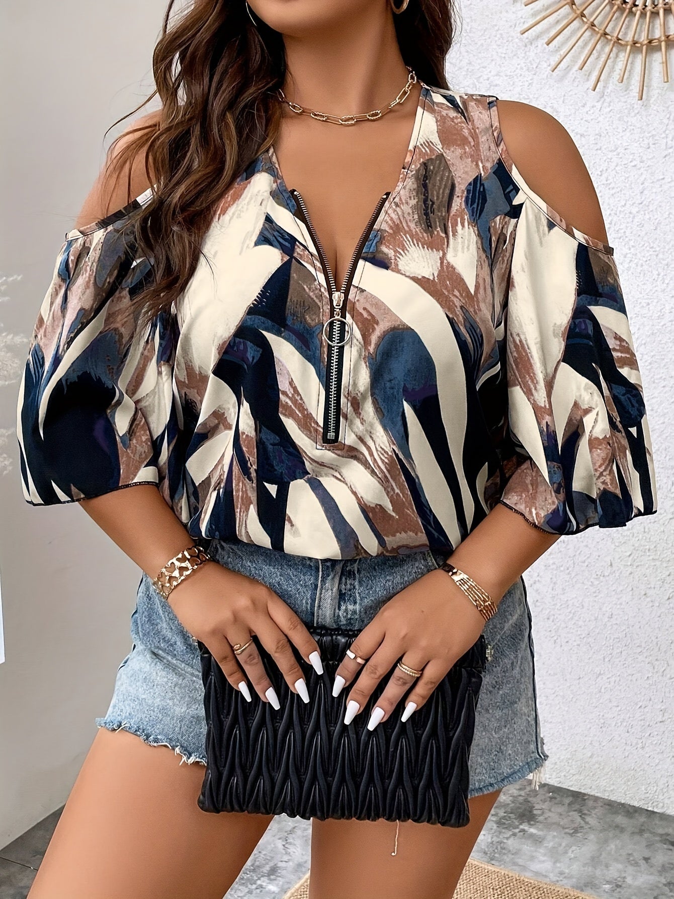 Zarella ZipGlam Blouse