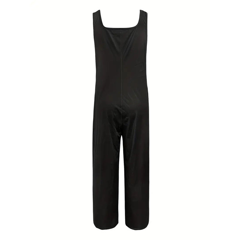 BlossomBay Square-Neck Jumpsuit