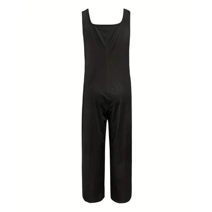 BlossomBay Square-Neck Jumpsuit