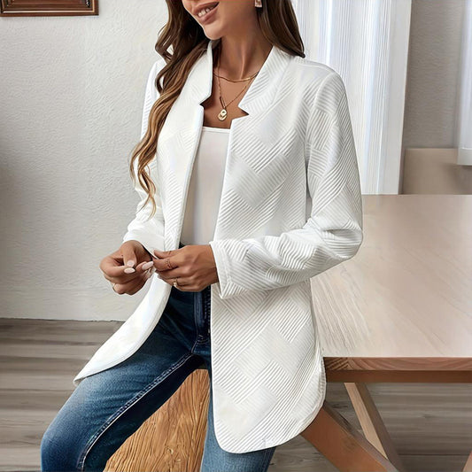 TexturaLuxe Notched Blazer