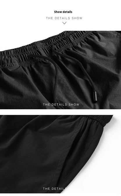 Summer Men's Ice Silk Stretch Casual Pants
