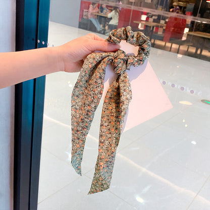 Silk Scarf Headband Women's Summer Turban Spring Tie Hair Accessories
