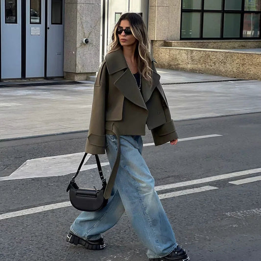 ÉlanBelt Wool Trench