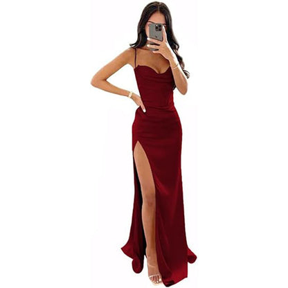 Celeste Noir Camisole Gown