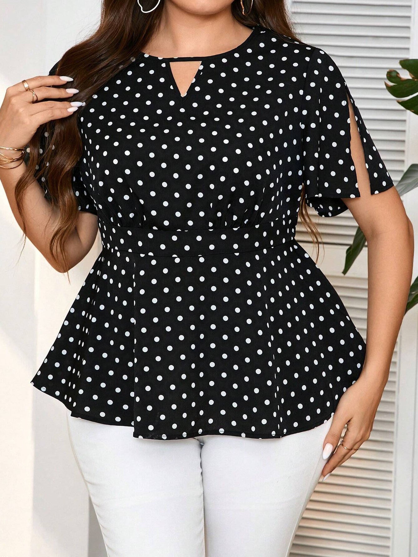 Dotelle Grace Polka Blouse