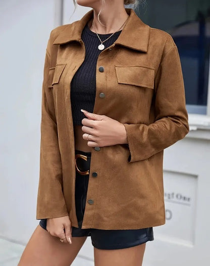 LuxeForm Leather Cardigan