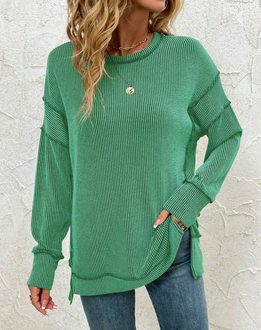 TwistEase Split Hem Sweater