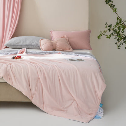 Cool Silk Solid Color Summer Blanket