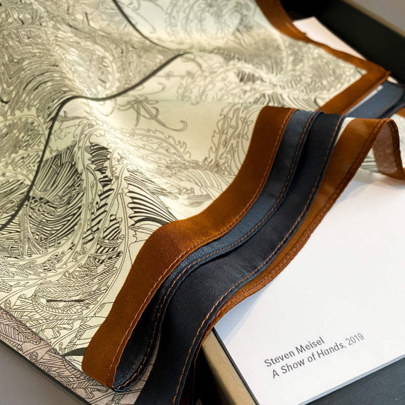Silk Square Scar Decorative Collar Neck Guard