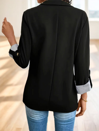VerdePoise Roll-Up Sleeve Blazer
