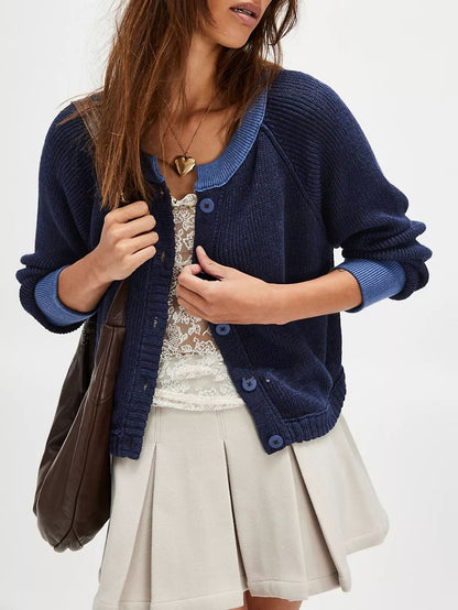 ChromaNest Button Knit Coat
