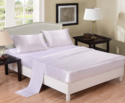Pure Color Simulation Silk Satin Satin Cloth Foreign Trade Home Textile Silk Bedclothes
