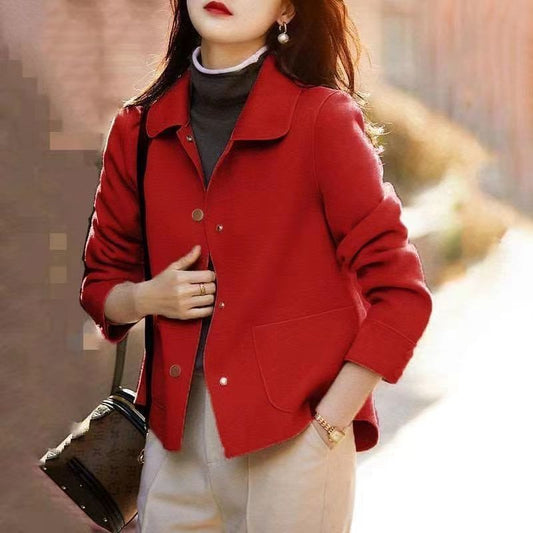 CozyWeave Loose Woolen Short Coat