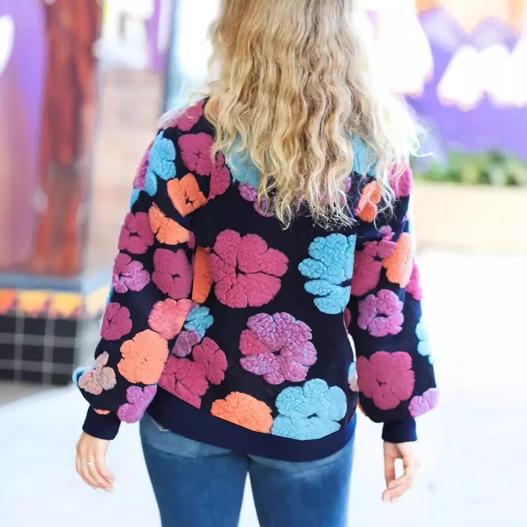 Fiorenza Retro Bloom Sweater