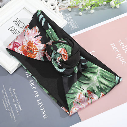 Hairband Silk Scarf New Hair Accessories Print