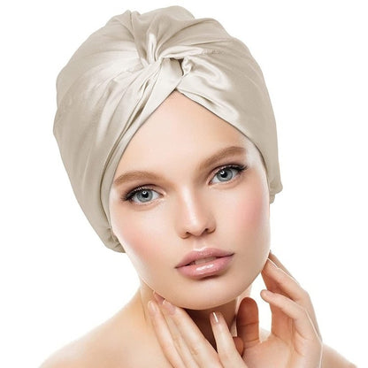 Double Layer  Silk Silk Nightcap Without Any Mark