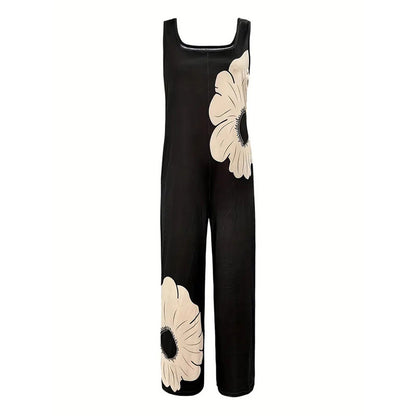BlossomBay Square-Neck Jumpsuit